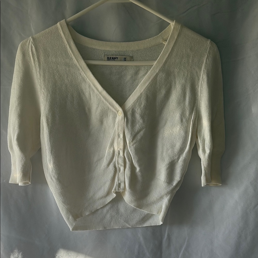 White Cardigan/Shrug Top